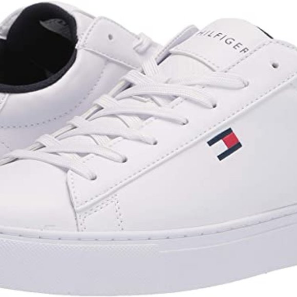 NEW Tommy Hilfiger Mens Brecon Classic Sneaker Sz 11 white - Picture 5 of 11